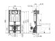 Alcadrain Sádromodul - Předstěnový instalační systém pro suchou instalaci (do sádrokartonu) | AM101/1000