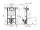 Alcadrain Jádromodul - Předstěnový instalační systém pro suchou instalaci (především při rekonstrukci bytových jader) | AM102/1000