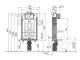 Alcadrain Renovmodul - Předstěnový instalační systém pro zazdívání | AM115/1000