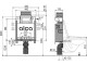 Alcadrain Renovmodul - Předstěnový instalační systém pro zazdívání s ovládáním shora nebo zepředu | AM119/850