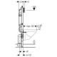 Geberit Duofix - Montážní prvek pro závěsné WC, 112 cm, se splachovací nádržkou pod omítku Sigma 12 odsávání zápachu s odvodem vzduchu | 111.364.00.5