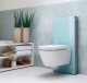 Geberit Monolith - Sanitární modul pro závěsné WC, 101 cm, spodní přívod vody, mátově zelená | 131.021.SL.5