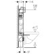 Geberit Kombifix - Montážní prvek Basic pro závěsné WC, 108 cm, se splachovací nádržkou pod omítku Delta 12 cm | 110.100.00.1