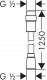 Hansgrohe Hadice - Sprchová hadice Isiflex 1,25 m s regulací průtoku 28249000 |