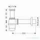 Hansgrohe Sifony - Bidetový hrnkový sifon, běžný model 55213000