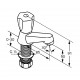 KLUDI Standard - Stojánkový ventil, chrom | 200130515
