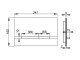 Alcadrain Stripe - Ovládací tlačítko, pro 2 množství splachování, alunox mat/lesk | STRIPE