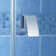 Ravak Pivot - Sprchové dveře se segmentem 110 cm, satin/čiré sklo