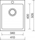 Sinks  - Dřez keramický CERAM 410 Bílý, 410x505 mm | CRMCE41050511
