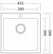 Sinks  - Dřez granitový VIVA 455 Metalblack, 455x460 mm | SIGVI45546074