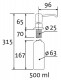 Sinks  - Dávkovač BEND lesklý, 500 ml | SIDAVBECL