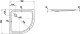 Laufen Platina - Sprchová vanička 90x90 cm, čtvrtkruh, R55 | H2150180000401